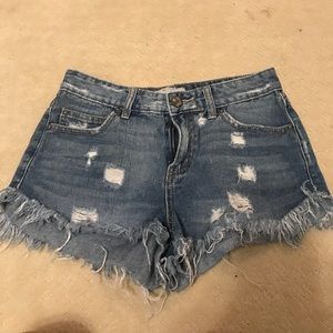 Free People Jean Shorts